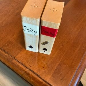 Vintage Wooden Salt and Pepper Shaker Set